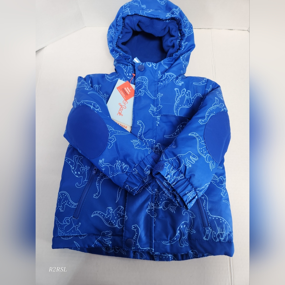 Cat & Jack Toddler 2T 3-in-1 Jacket Bold Blue With Dino NWT SEE DESCRIPTION